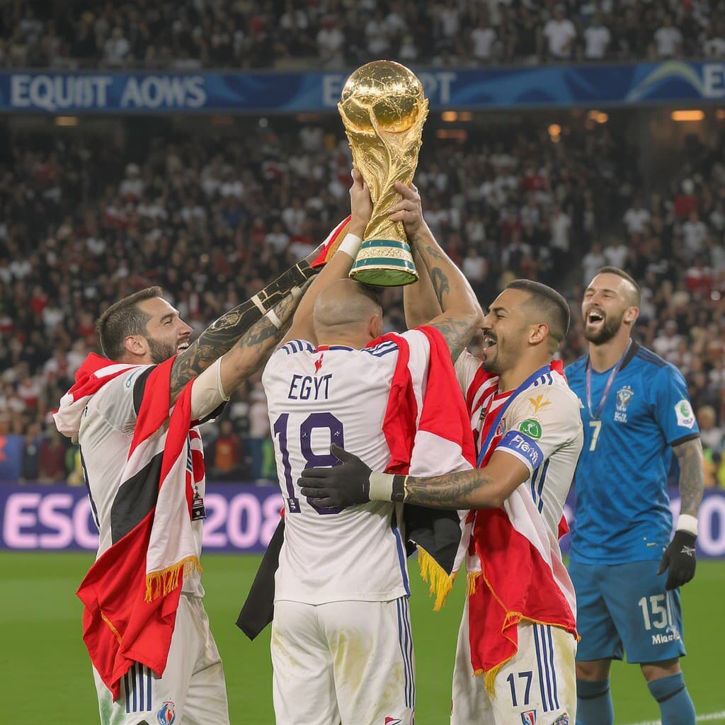 Illustration for Egypt ends 92-year World Cup wait with win over New Zealand