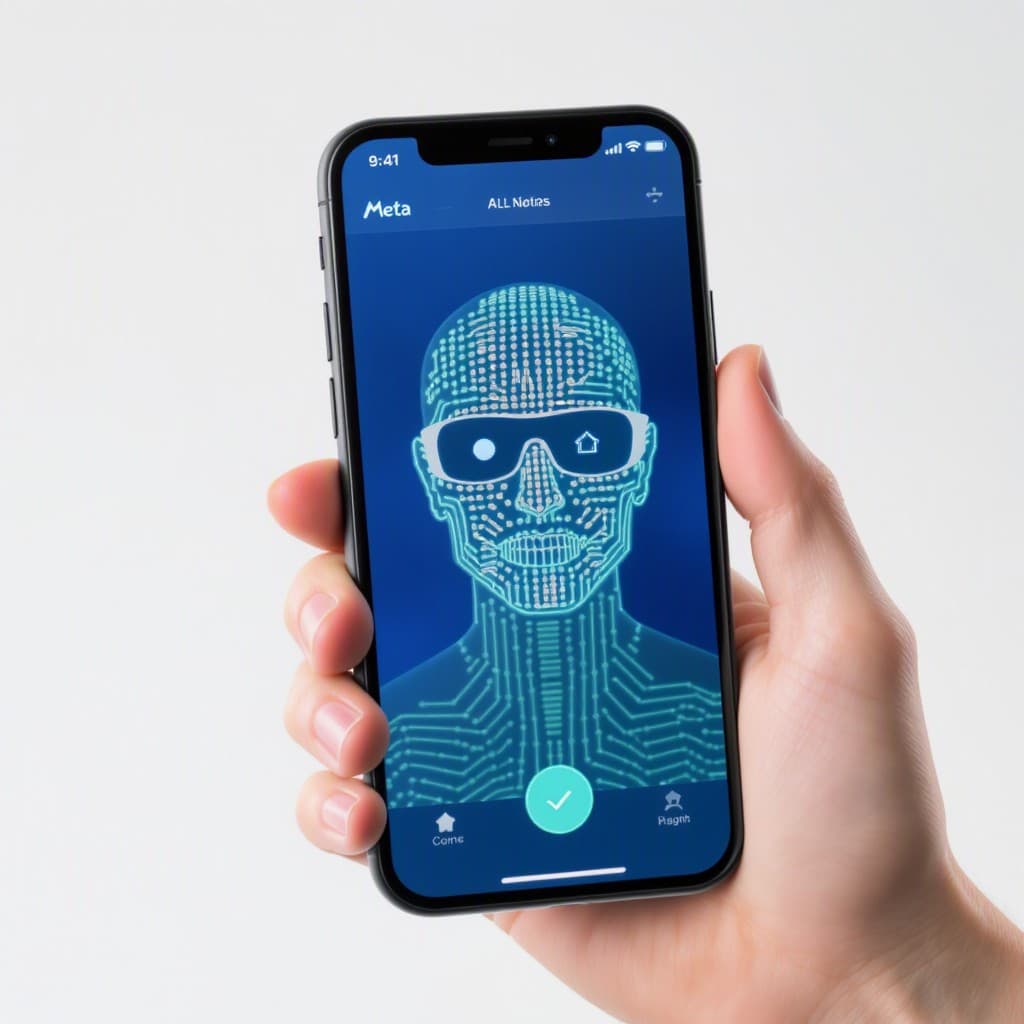 Illustration for Meta removed facial-recognition code from its smart glasses companion app