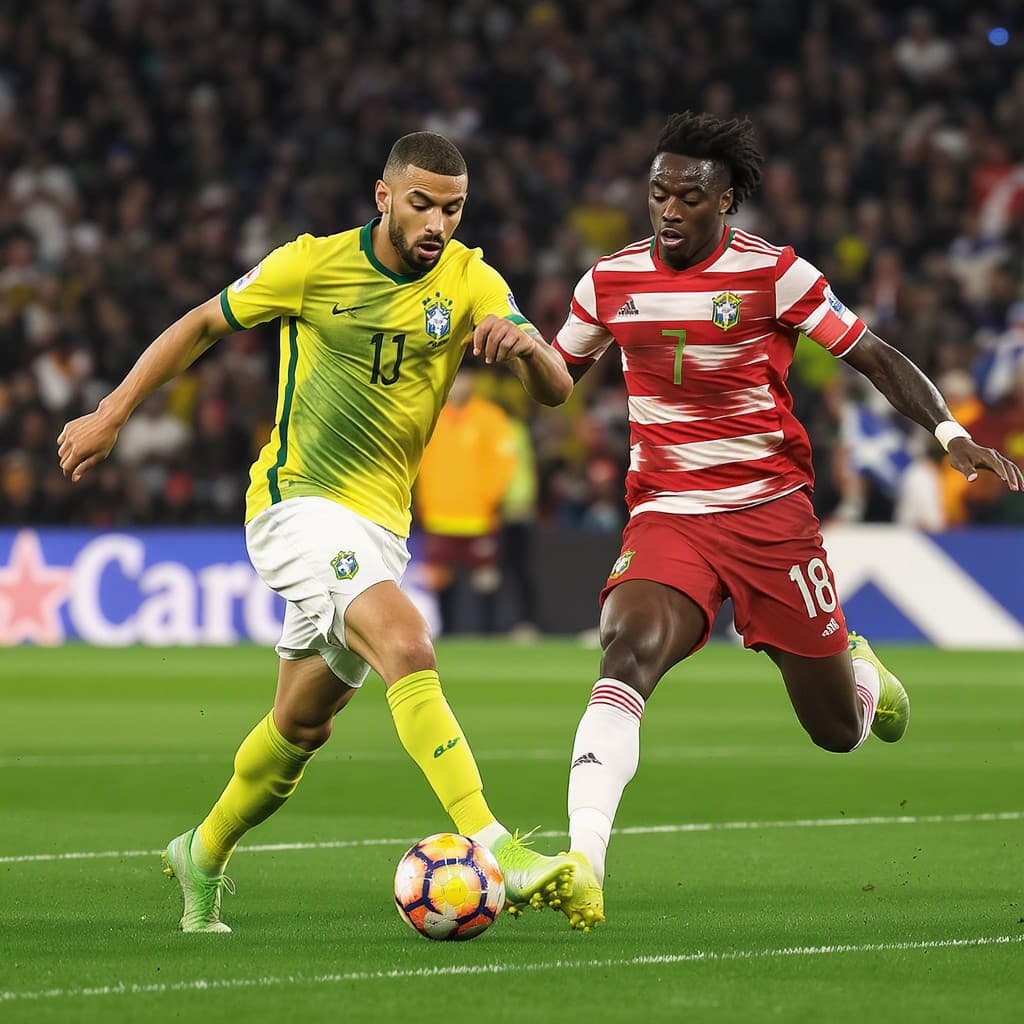Illustration for Brazil vs Morocco 1-1, Scotland gets a win, VAR talk dominates Day 3