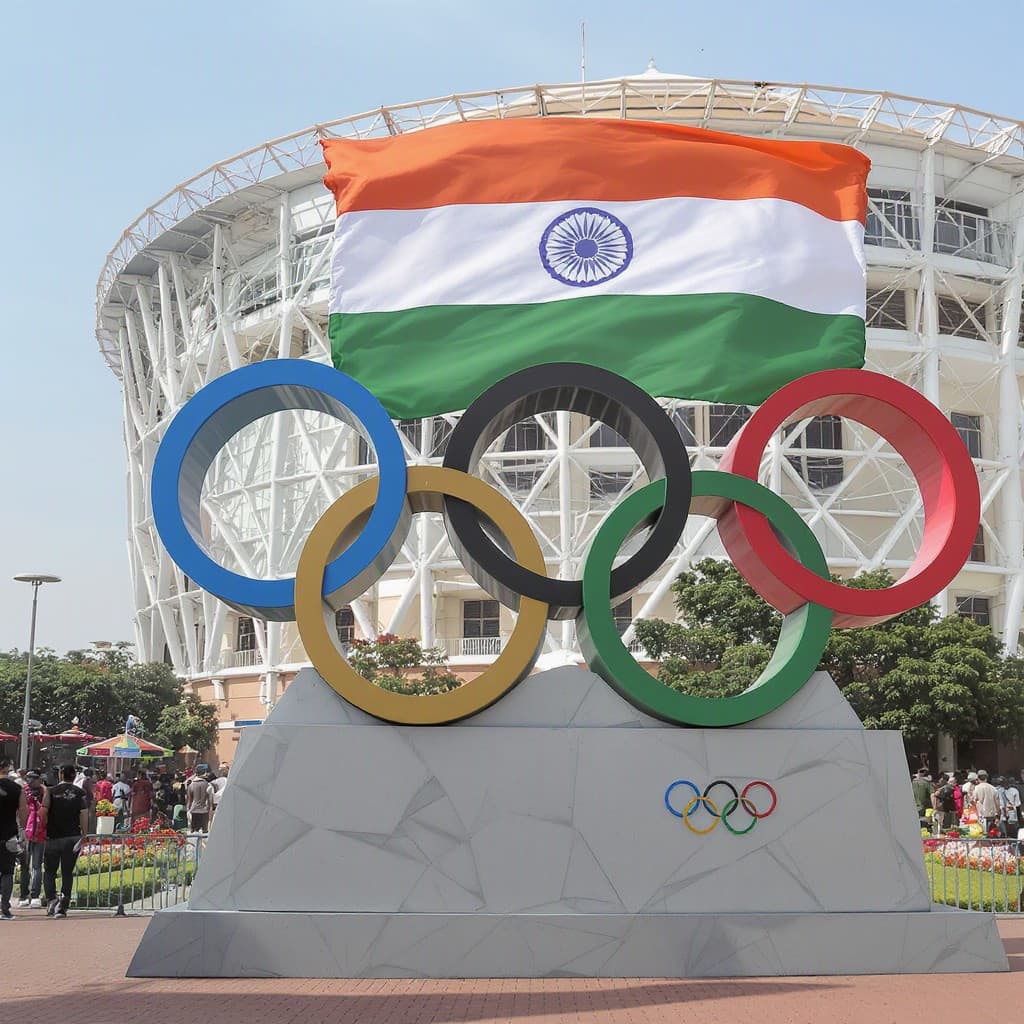 Illustration for India's 2036 Olympics bid now stuck in IOC's new wait-and-see phase
