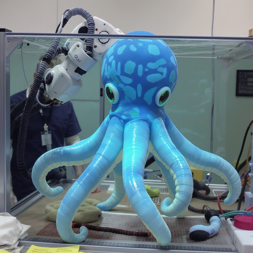 Illustration for Italian team makes soft robot arm that feels like an octopus