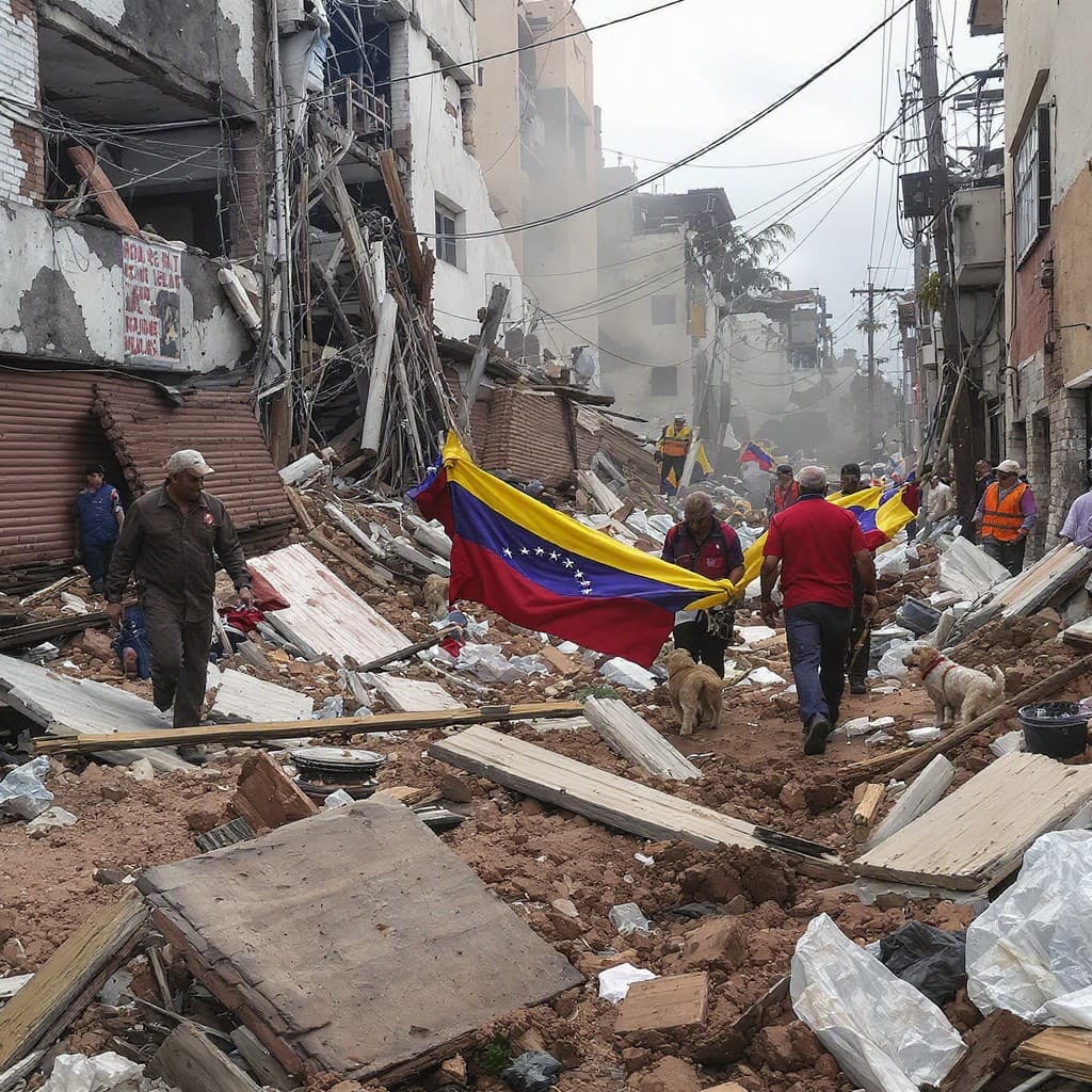 Illustration for Venezuela quake death toll hits 188, looting reported in La Guaira