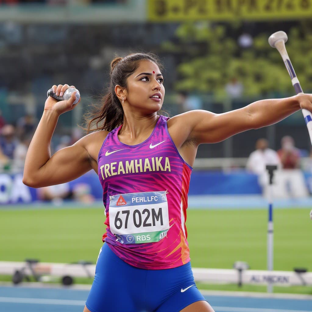 Illustration for Anushka Yadav breaks hammer throw record at just 18