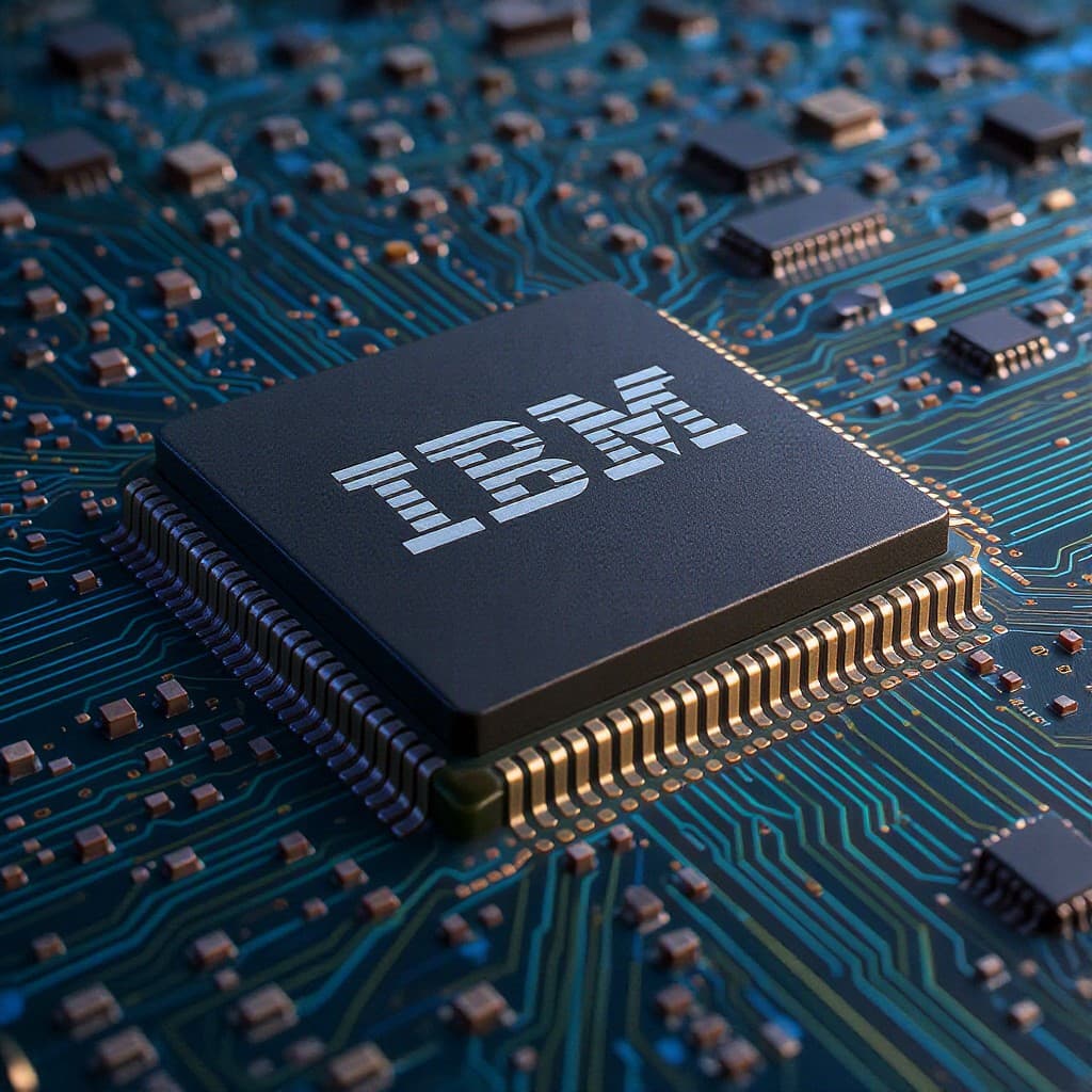 Illustration for IBM says it built a sub‑1nm chip for AI workloads