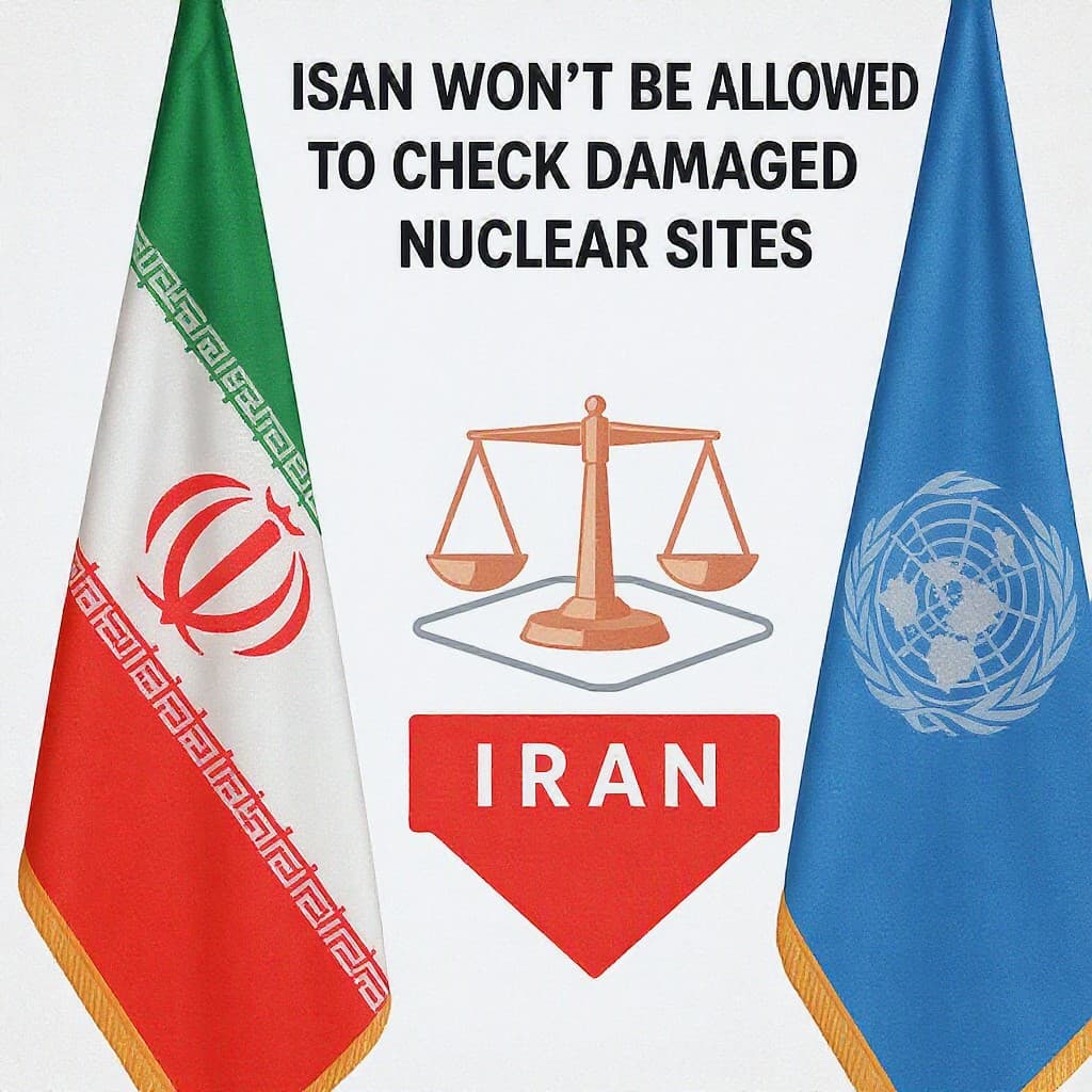 Illustration for Iran says UN won't be allowed to check damaged nuclear sites