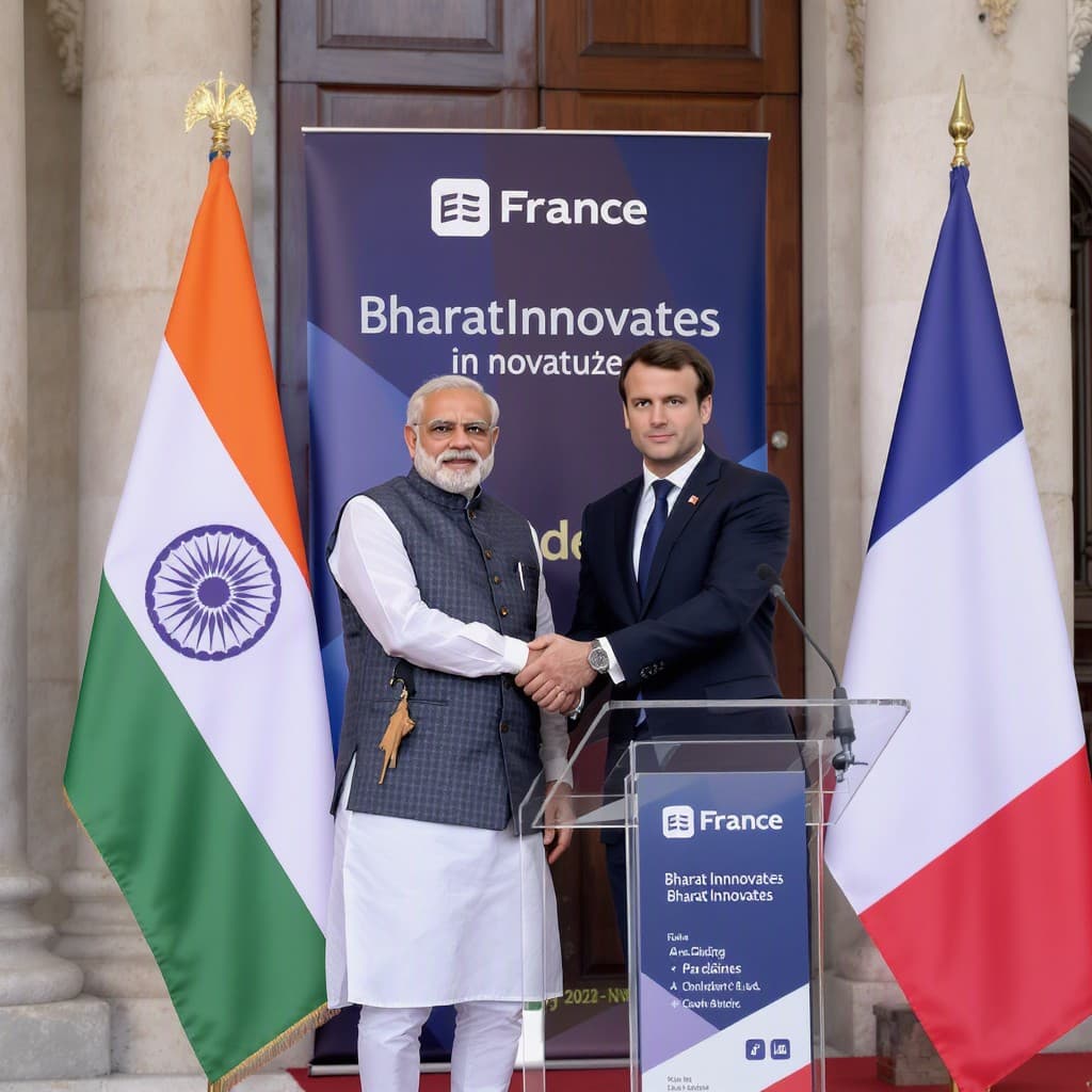 Illustration for Modi & Macron kick off Bharat Innovates 2026 in France