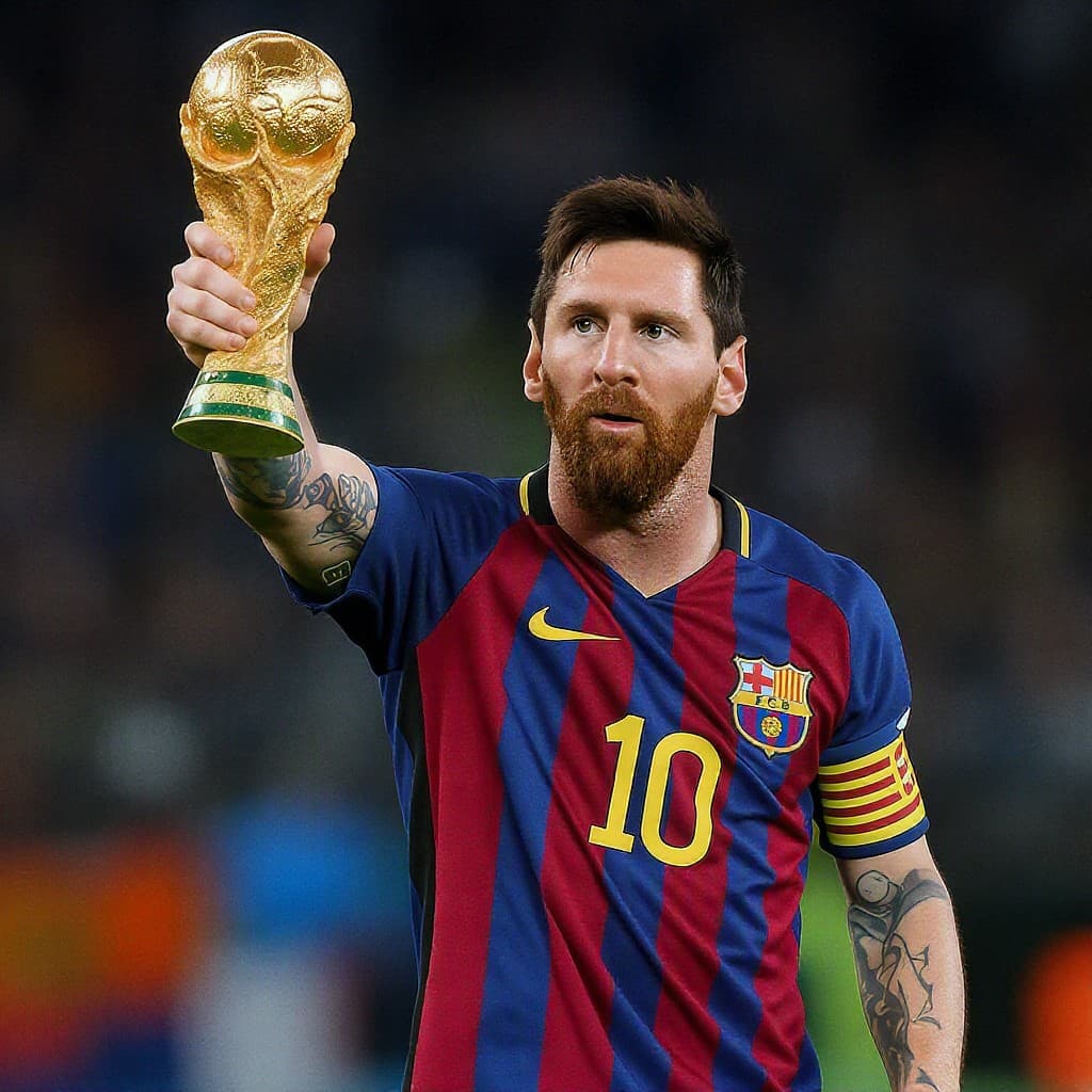 Illustration for Messi just shut the age talk with a World Cup record