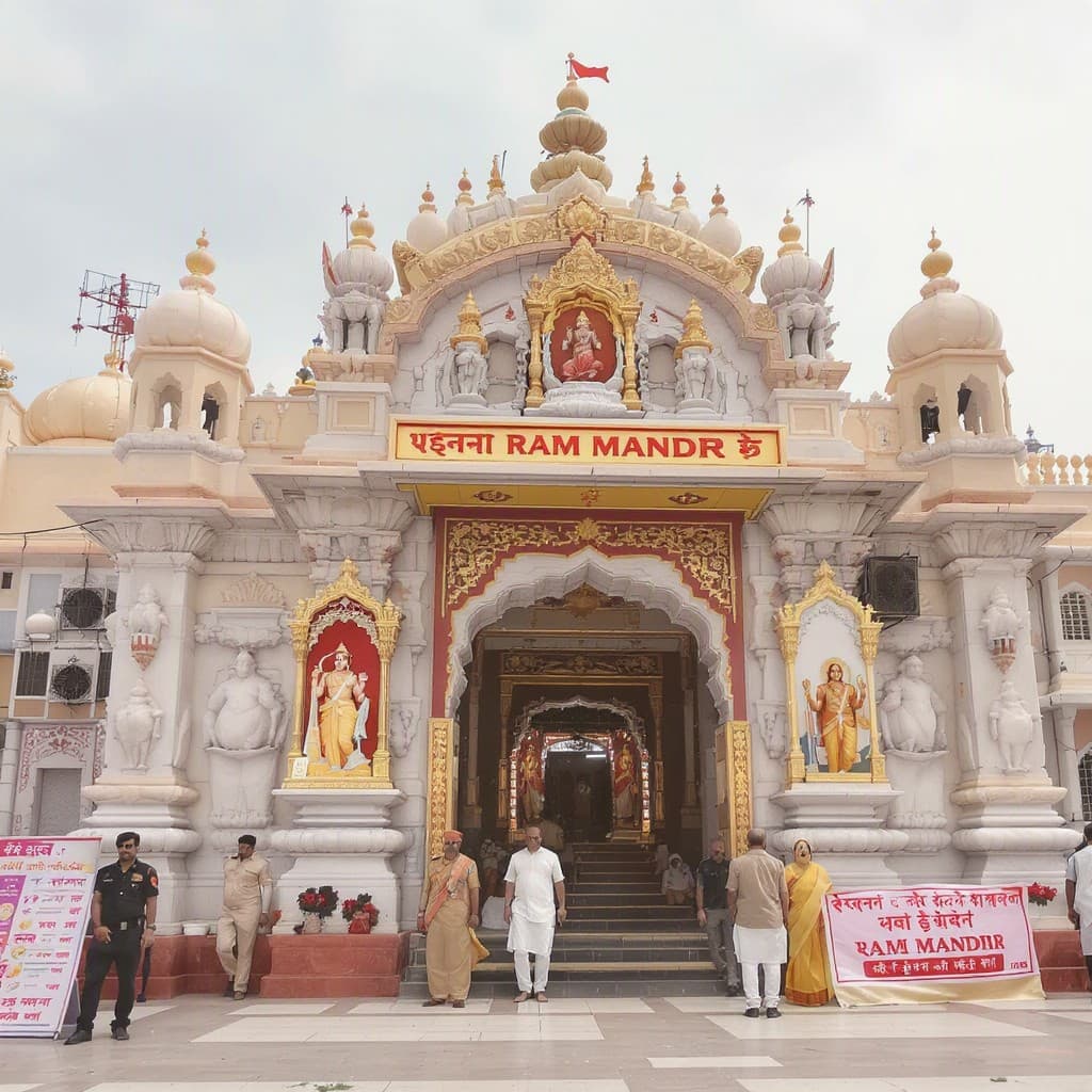 Illustration for Champat Rai steps down as Ram Mandir trust chief after donation fraud arrests