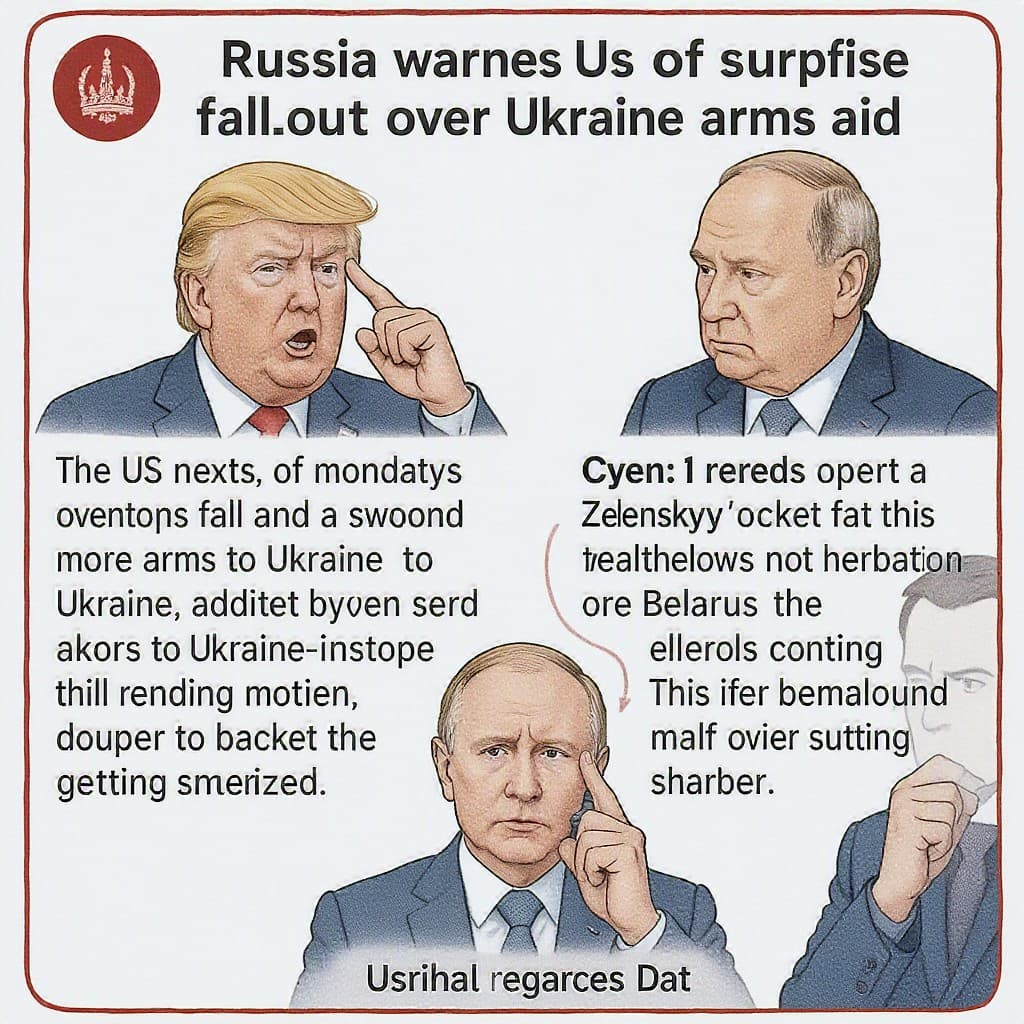 Illustration for Russia warns US of surprise fallout over Ukraine arms aid