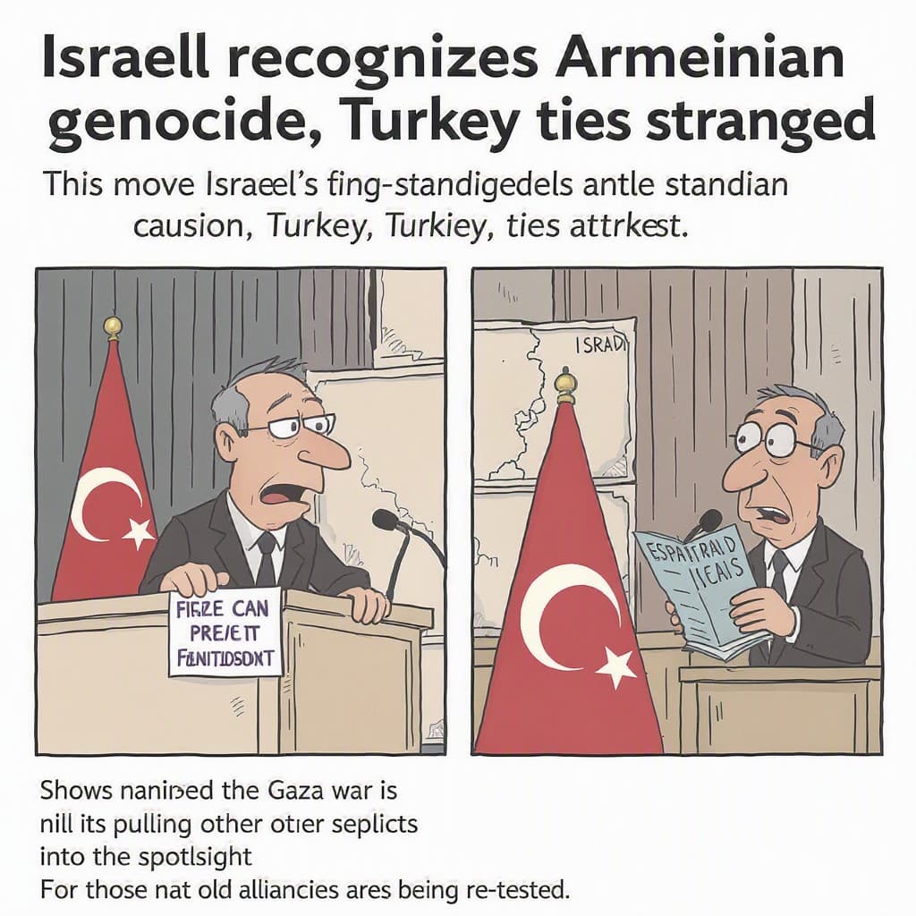 Illustration for Israel recognises Armenian genocide, Turkey ties strained