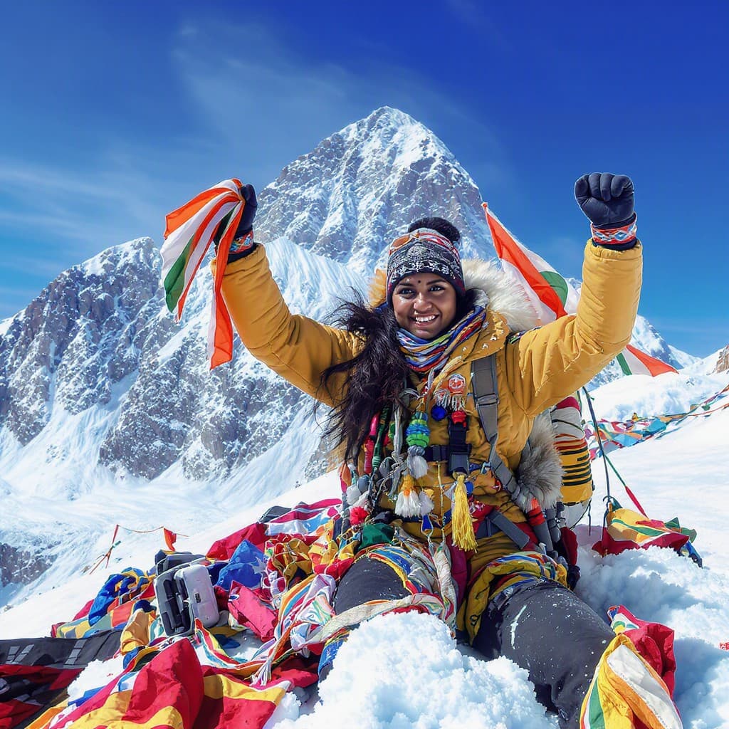 Illustration for Jharkhand tribal woman Vinita Soren summits Everest, first Indian tribal woman