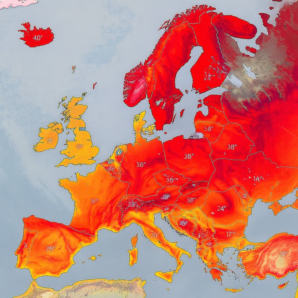 Illustration for Europe's heatwave pushes Germany, Poland, Czechia past 40°C