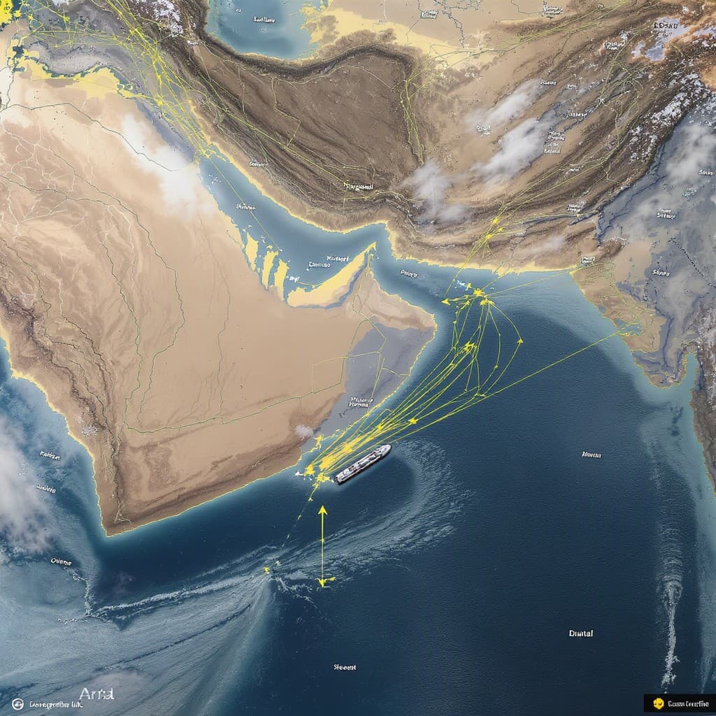 Illustration for Iran says only its territorial waters get safe transit after Hormuz ship strike