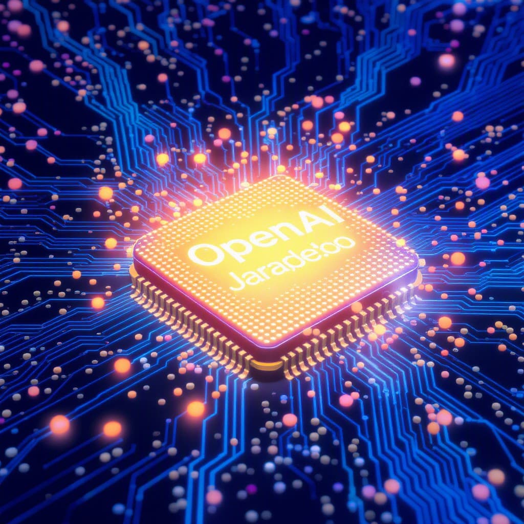 Illustration for OpenAI teams up with Broadcom for its first AI chip called Jalapeño