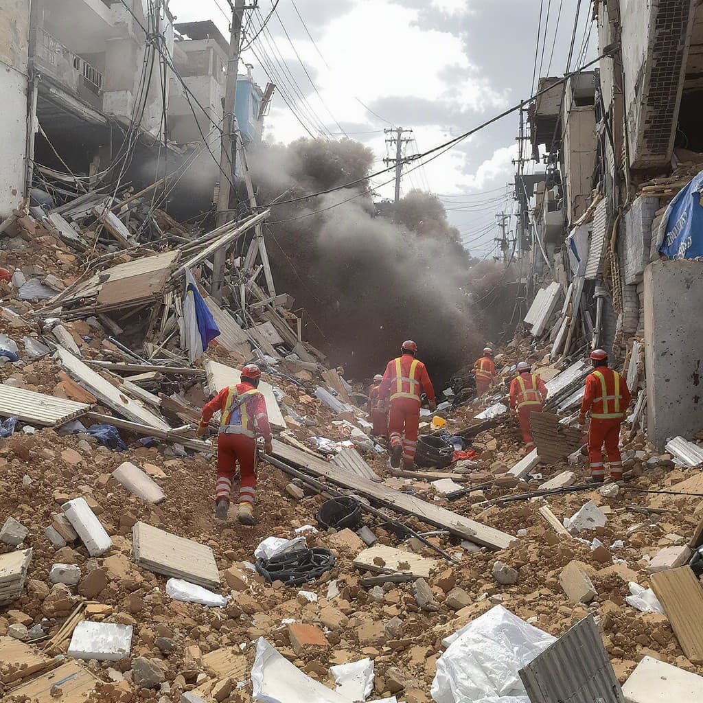 Illustration for Venezuela quake death toll hits 589, 50k still missing as rescue teams rush in