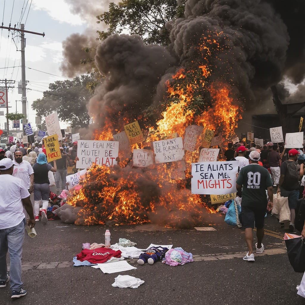 Illustration for South Africa on edge as anti-migrant protests loom, many flee