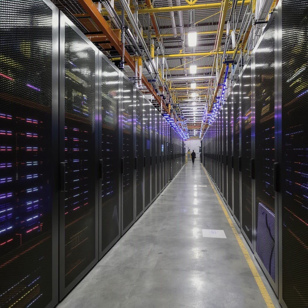 Illustration for AI data centre boom spikes power bills for US rust belt factories