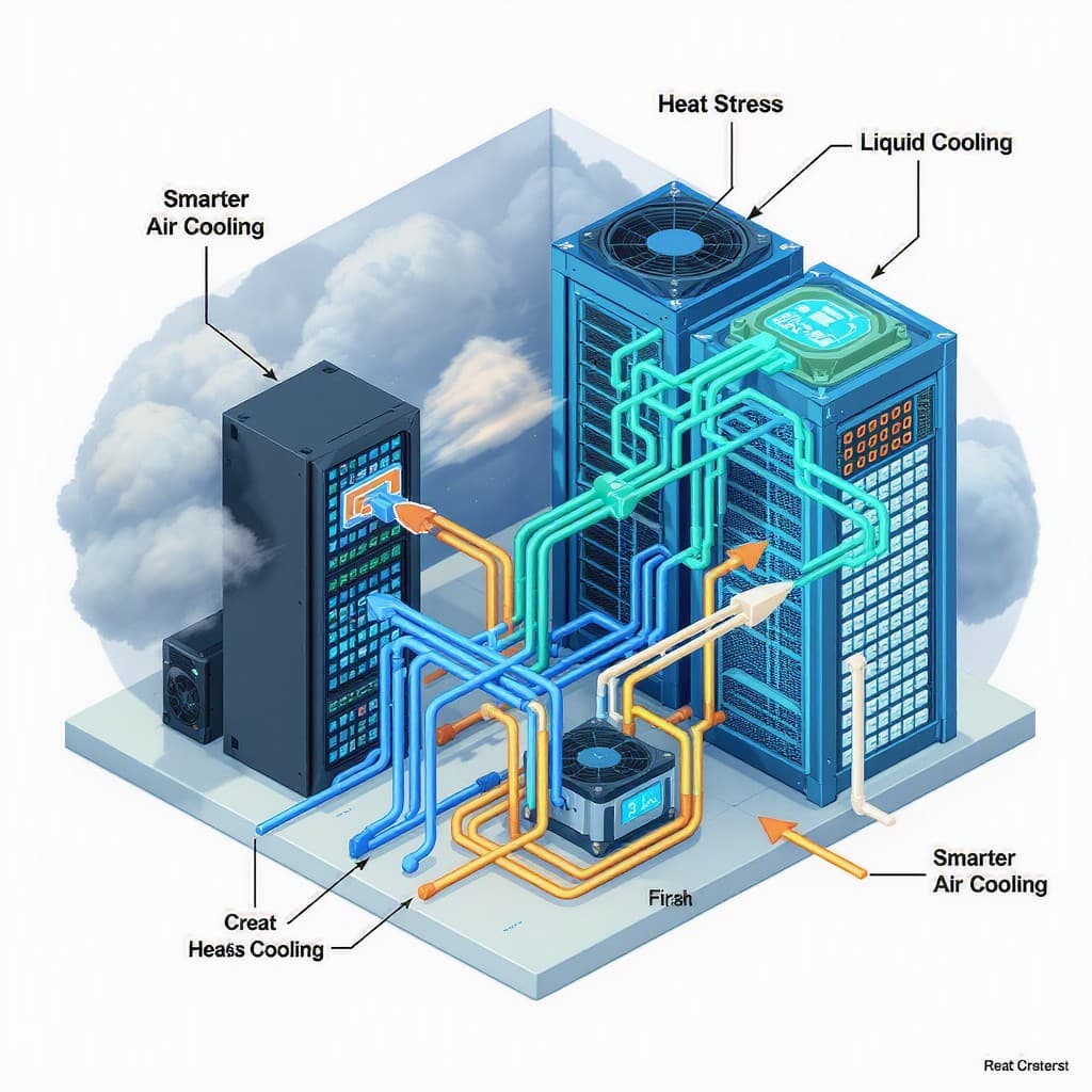 Illustration for Heat stress is pushing data centres to redesign cooling