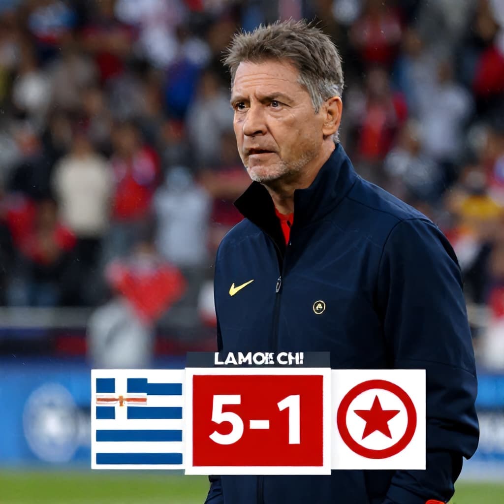 Illustration for After 5-1 thrashing, Tunisia fire Lamouchi, hire Renard