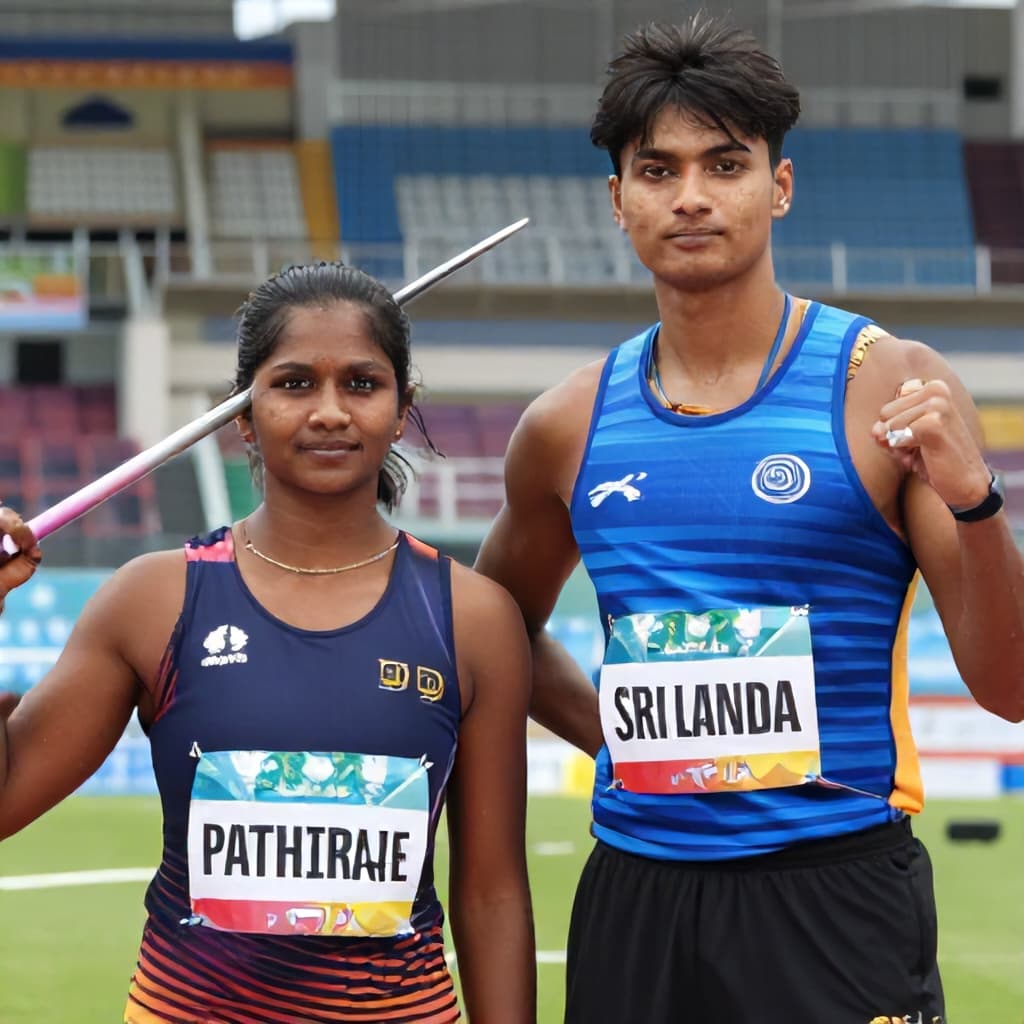 Illustration for Neeraj Chopra lauds Sri Lanka's Pathirage for his rapid rise in javelin
