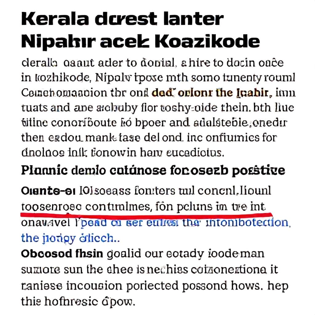 Illustration for Kerala on alert after Nipah case in Kozhikode
