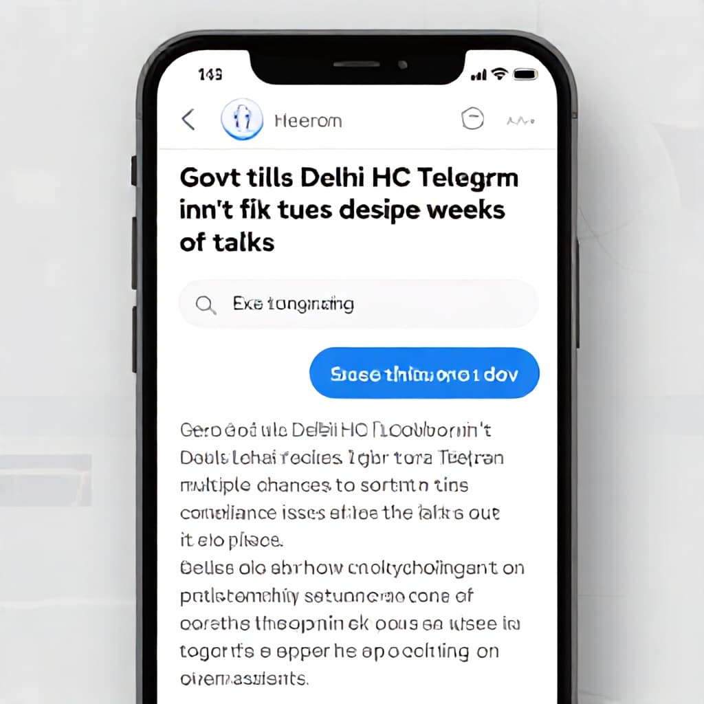 Illustration for Govt tells Delhi HC Telegram didn't fix issues despite weeks of talks