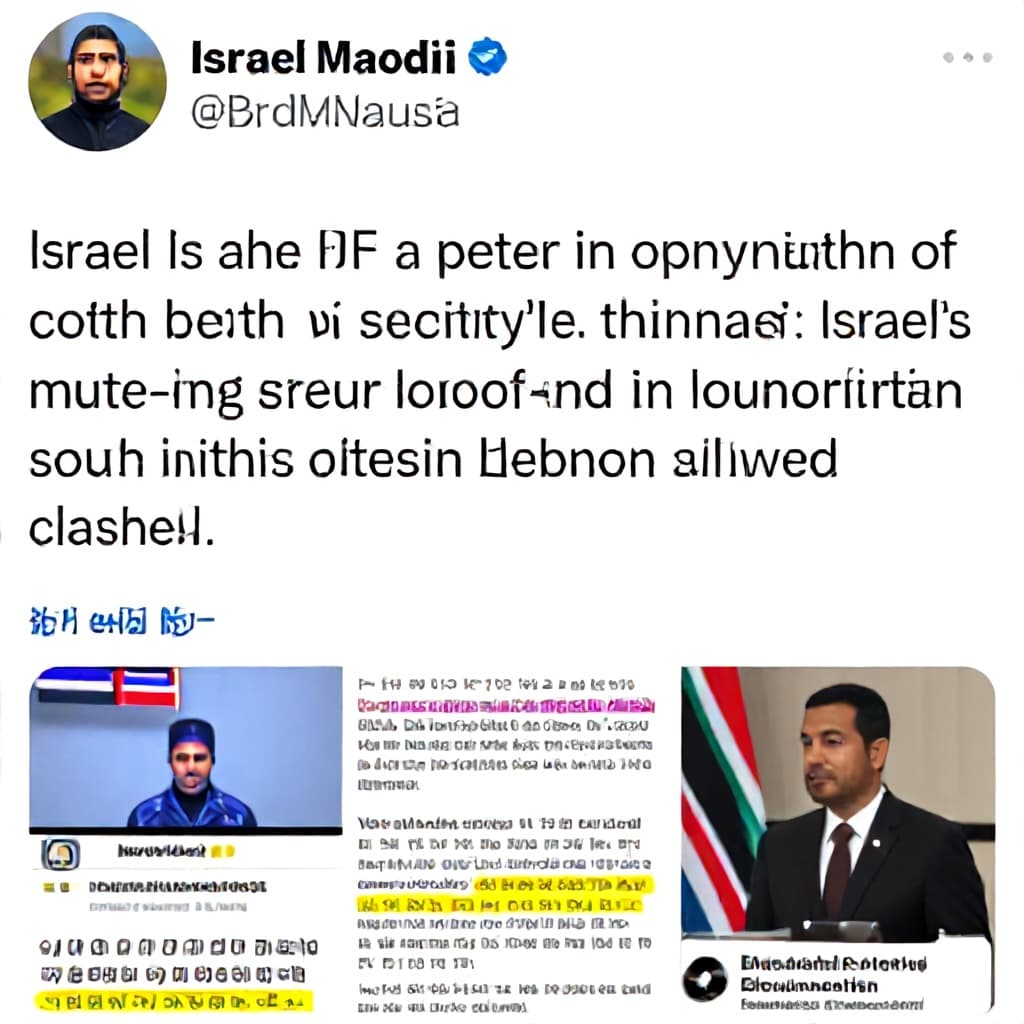 Illustration for Israel says IDF can operate freely in Lebanon security zone