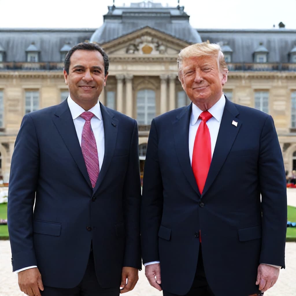 Illustration for Trump signs US-Iran peace deal at Versailles during G7 trip