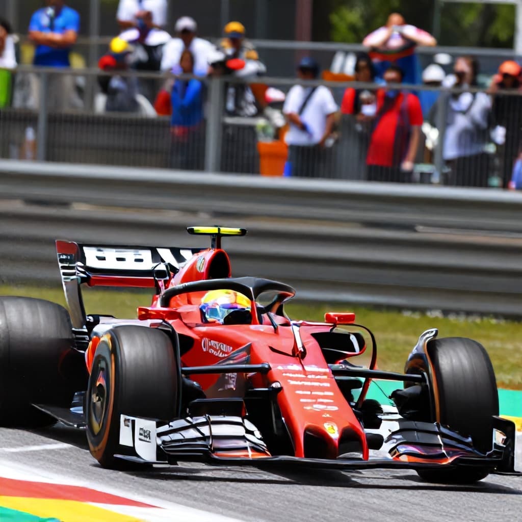 Illustration for Hamilton ends Antonelli's streak, wins debut Ferrari race at Barcelona