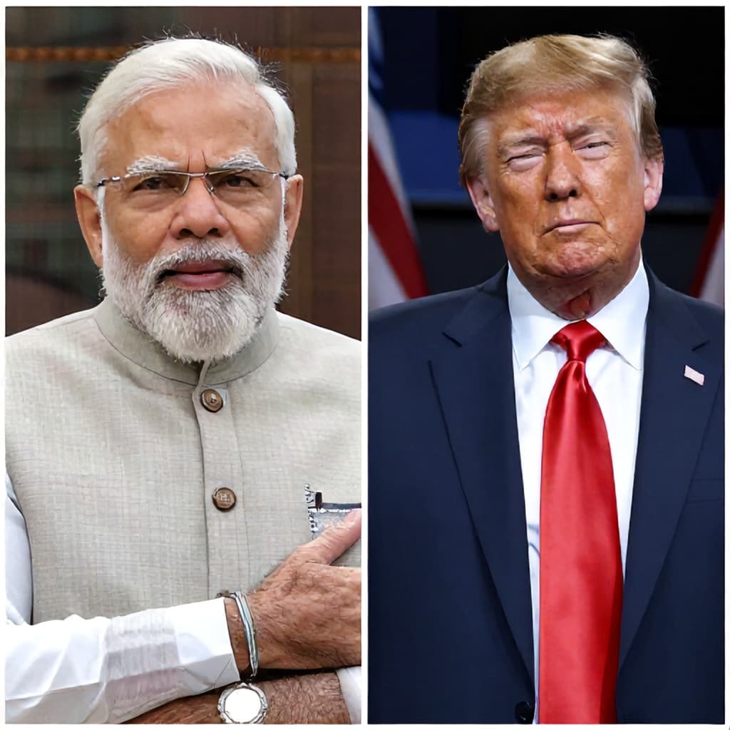 Illustration for Modi-Trump trade talks: aiming to seal interim pact soon