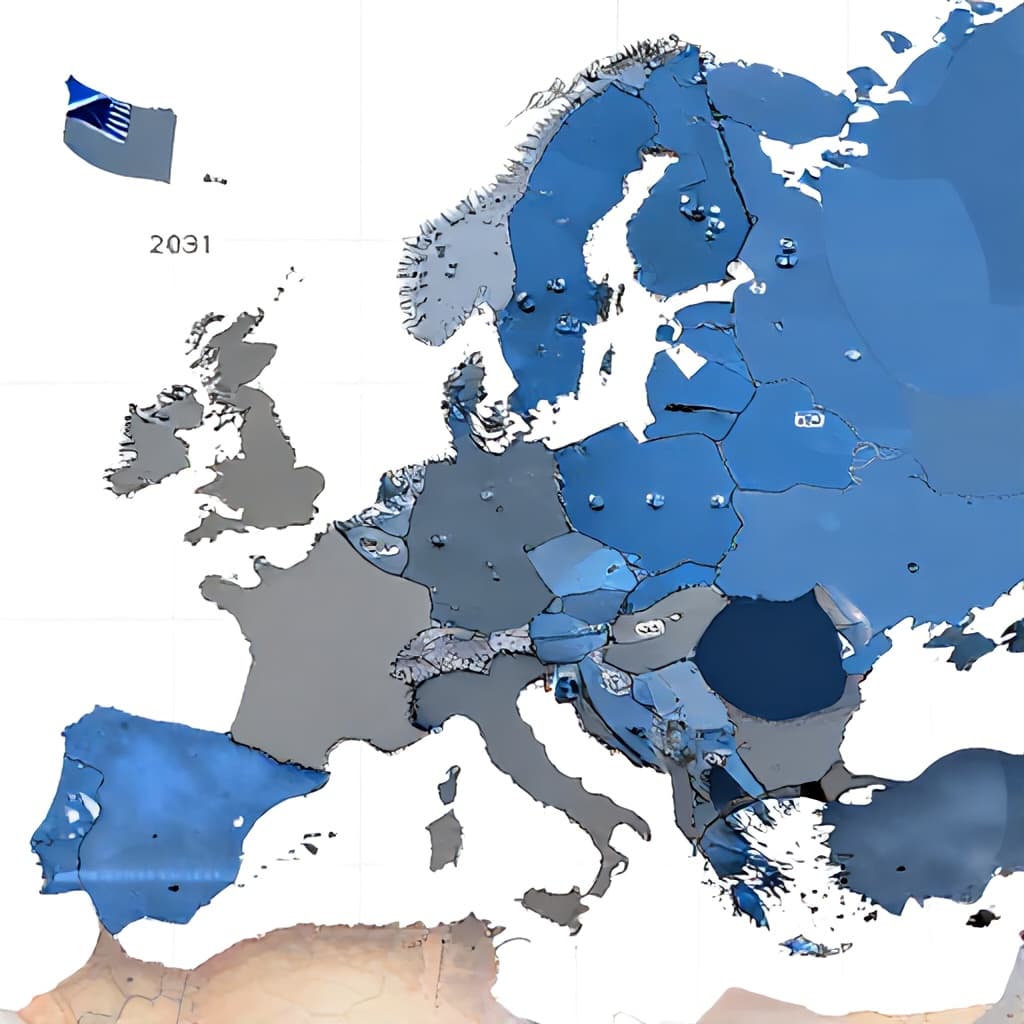 Illustration for Europe 2031: AI crisis warning for Europe, reliance on US tech flagged