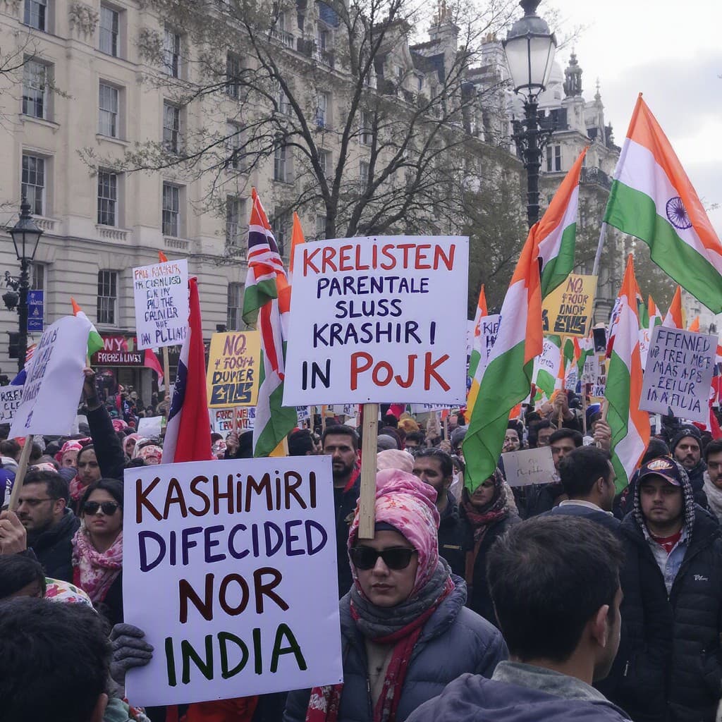 Illustration for Kashmiri diaspora in UK protests Pak crackdown in PoJK