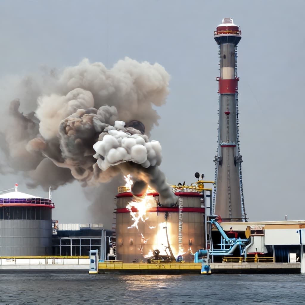 Illustration for Big blast at Qatar Ras Laffan gas hub: 54 hurt, 18 workers still missing