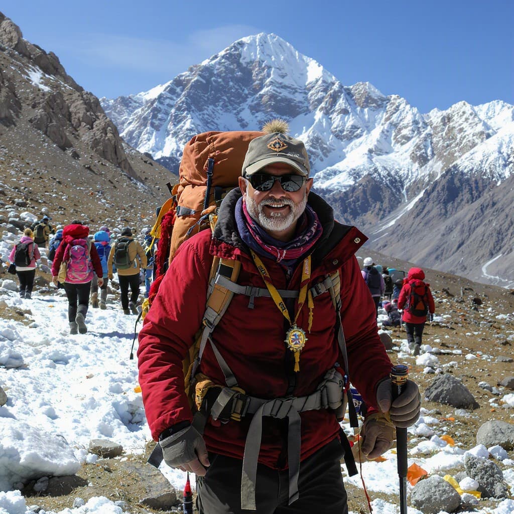 Illustration for Ambassador completes Kailash trek as yatra resumes
