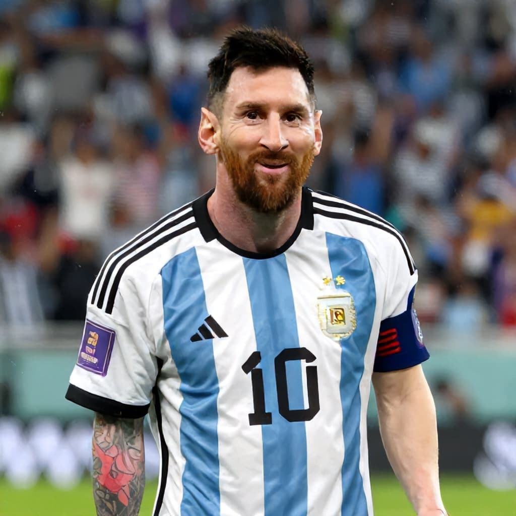 Illustration for Messi’s hat-trick stuns Algeria, legends can’t stop praising him