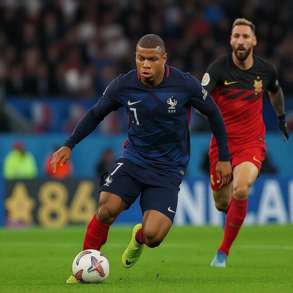 Illustration for Mbappe hits 15th World Cup goal, pushes past Messi