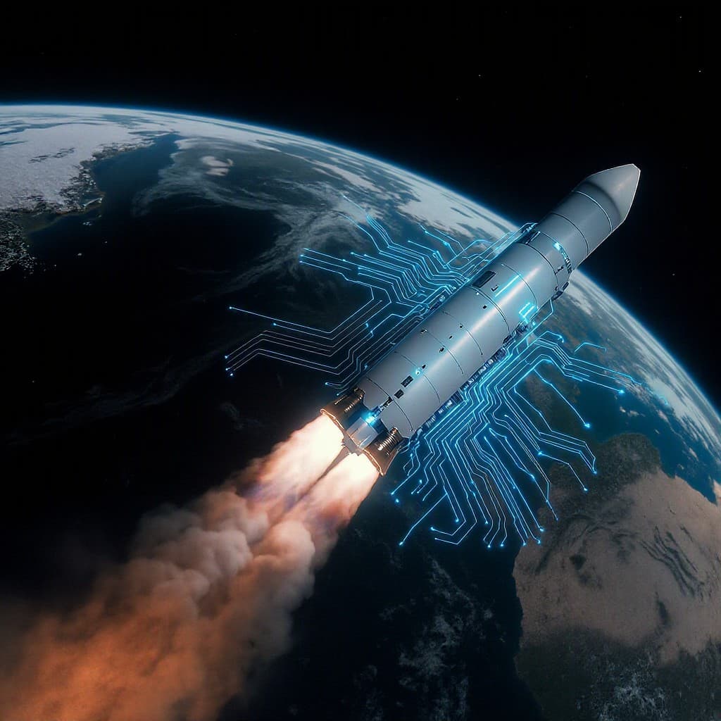 Illustration for SpaceX plans orbital AI compute demo by late 2027