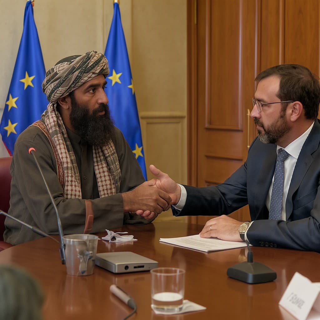 Illustration for EU to hold Brussels talks with Taliban on returning Afghan asylum seekers