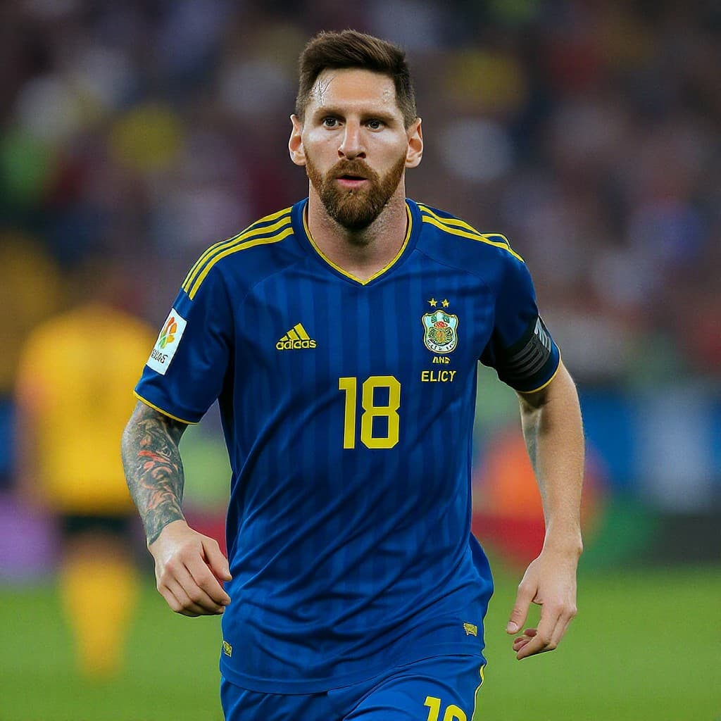 Illustration for Messi hits 18 World Cup goals, Mbappe and Haaland brace