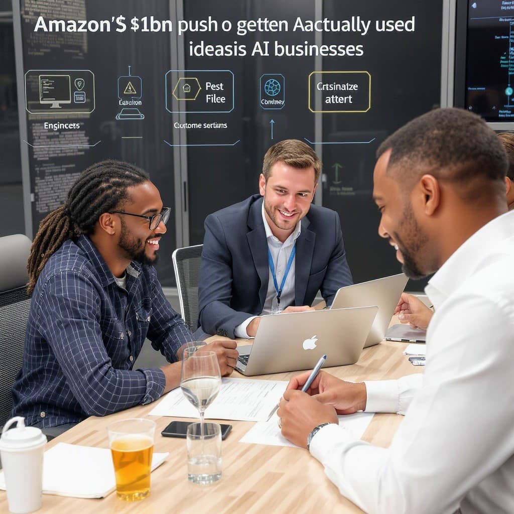 Illustration for Amazon's $1bn push to get AI actually used by businesses