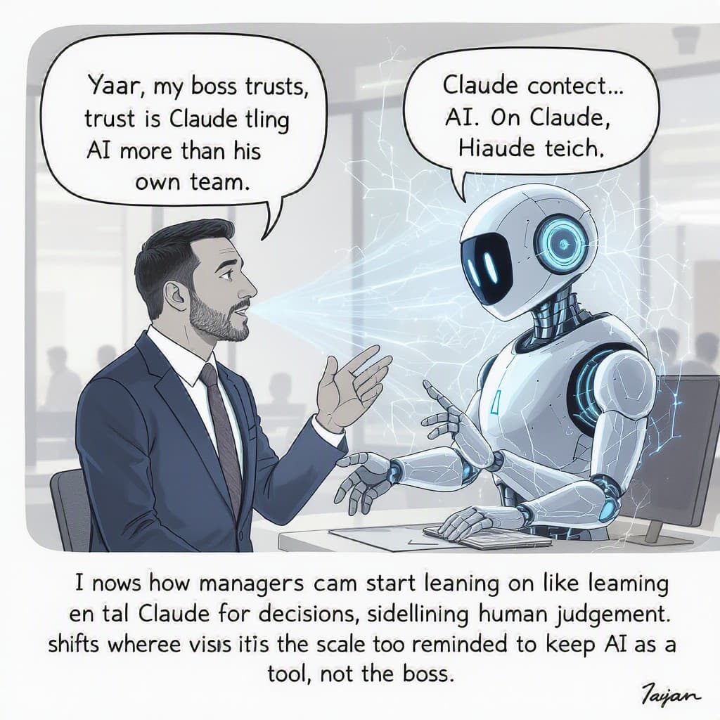 Illustration for Yaar, my boss trusts Claude AI more than his own team