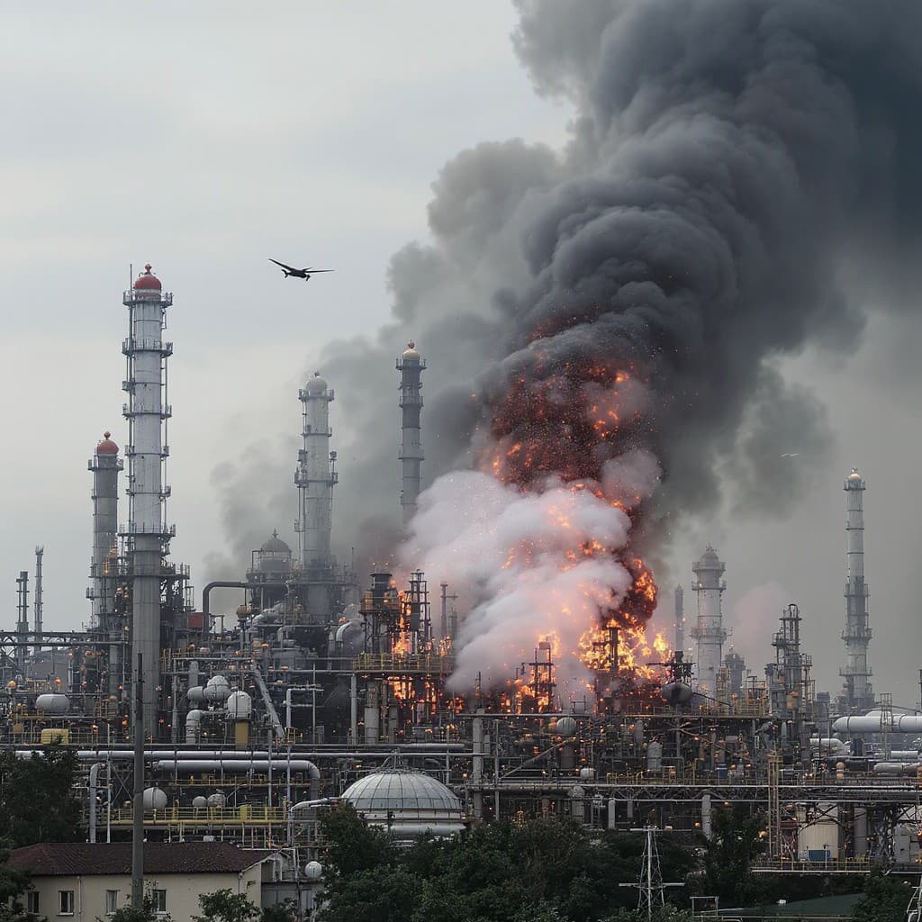 Illustration for Putin finally admits fuel shortage as Ukraine drones hit Russian refineries