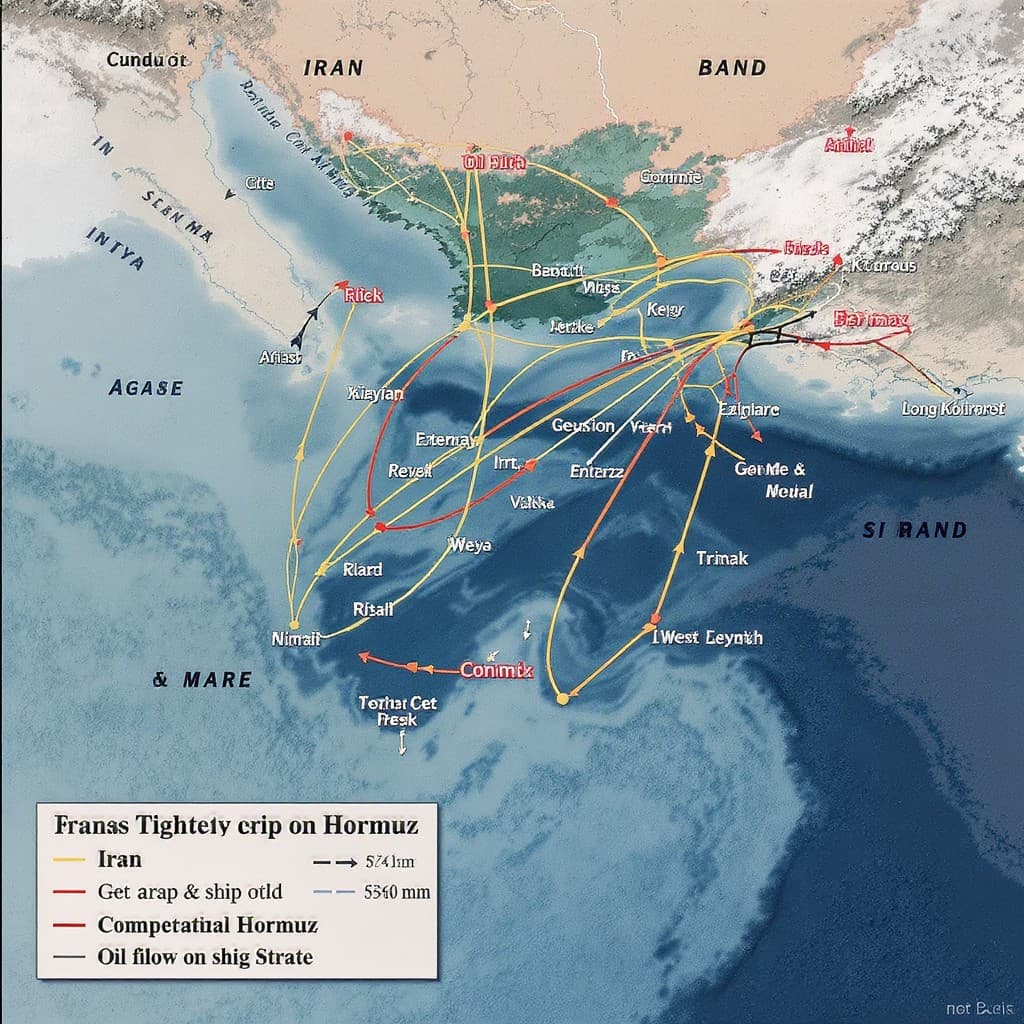Illustration for Iran wants tighter grip on Hormuz traffic after ship grounding