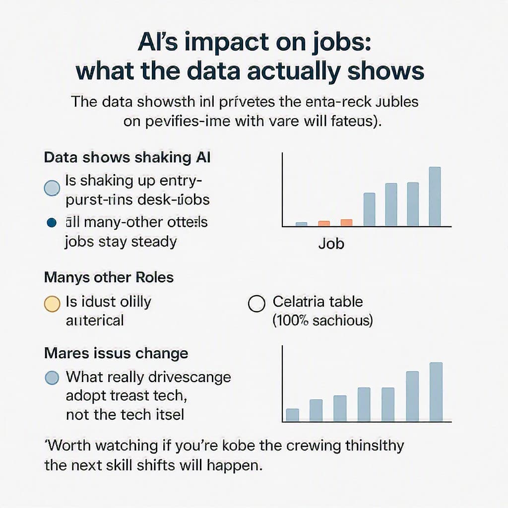 Illustration for AI's impact on jobs: what the data actually shows