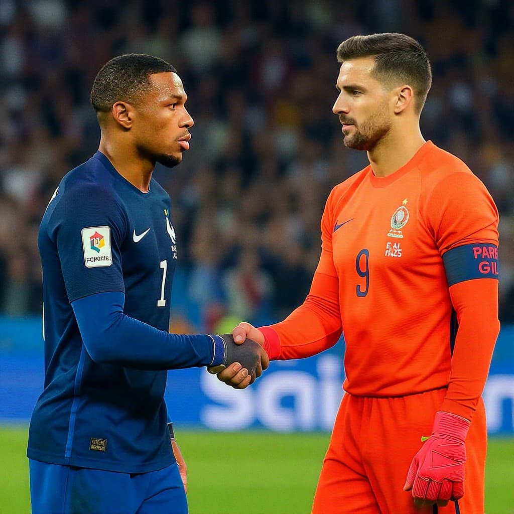 Illustration for Mbappe ignored Paraguay keeper's handshake after France's win