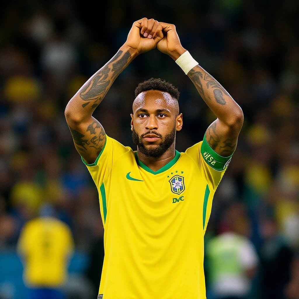 Illustration for Neymar hangs up Brazil jersey after World Cup exit