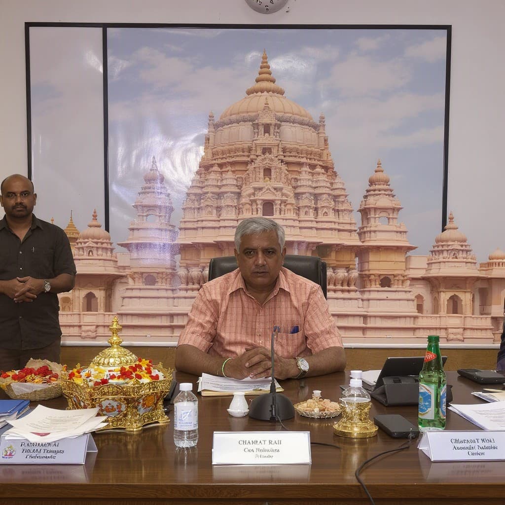 Illustration for Ram temple trust set to meet amid donation embezzlement probe